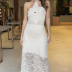 🎊 Summer Sale|Halterneck 3D floral skirt, hollowed out design is super eye-catching 🏖️