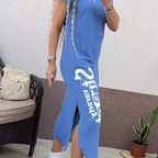 🌿Short Sleeve Side Slit Dress | Women's Loose Summer Essential