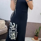 🌿Short Sleeve Side Slit Dress | Women's Loose Summer Essential