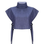 “🔥 Trendy Fit! Women's High - Neck Crop Top + High - Waist 3/4 Pants Set – Chic & Comfy”