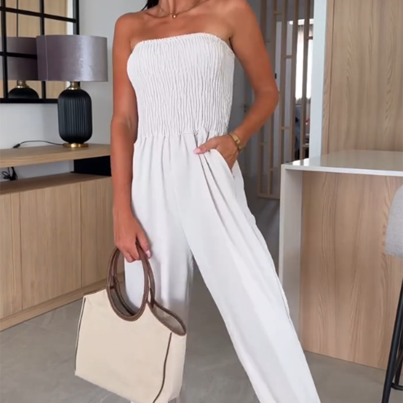 🇫🇷Off-the-Shoulder Wide-Legged Jumpsuit | Chic & Effortless🌿