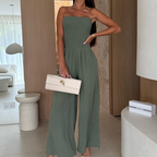 🇫🇷Off-the-Shoulder Wide-Legged Jumpsuit | Chic & Effortless🌿