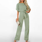 👖Women’s High Waist Wide Leg Jumpsuit | Chic All - Day Ease