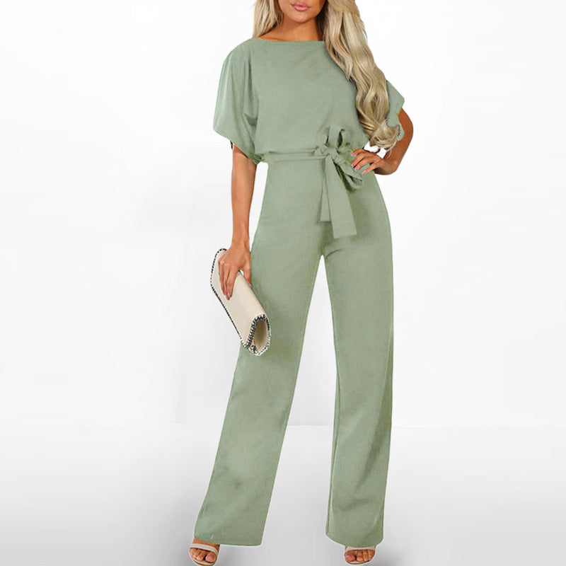👖Women’s High Waist Wide Leg Jumpsuit | Chic All - Day Ease