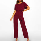 👖Women’s High Waist Wide Leg Jumpsuit | Chic All - Day Ease