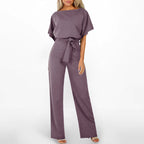 👖Women’s High Waist Wide Leg Jumpsuit | Chic All - Day Ease