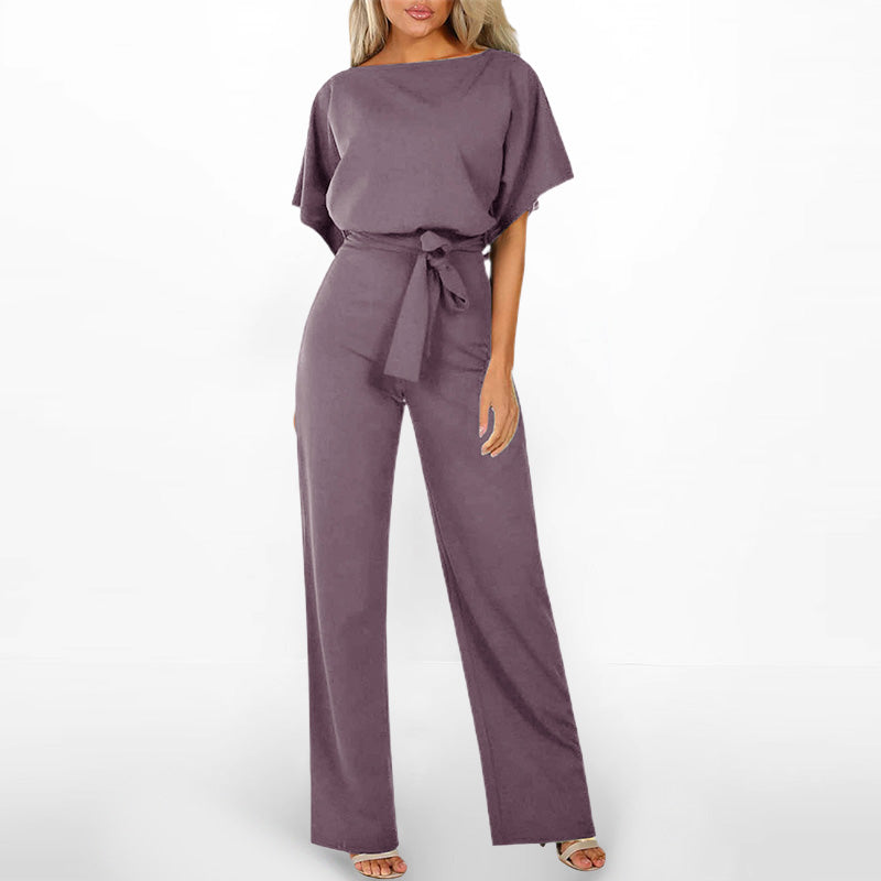 👖Women’s High Waist Wide Leg Jumpsuit | Chic All - Day Ease