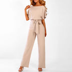 👖Women’s High Waist Wide Leg Jumpsuit | Chic All - Day Ease
