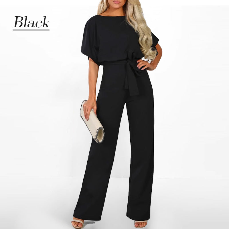 👖Women’s High Waist Wide Leg Jumpsuit | Chic All - Day Ease