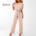 👖Women’s High Waist Wide Leg Jumpsuit | Chic All - Day Ease
