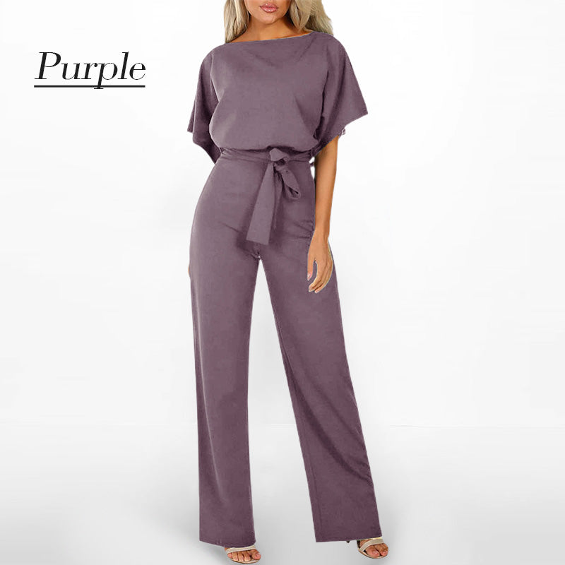 👖Women’s High Waist Wide Leg Jumpsuit | Chic All - Day Ease