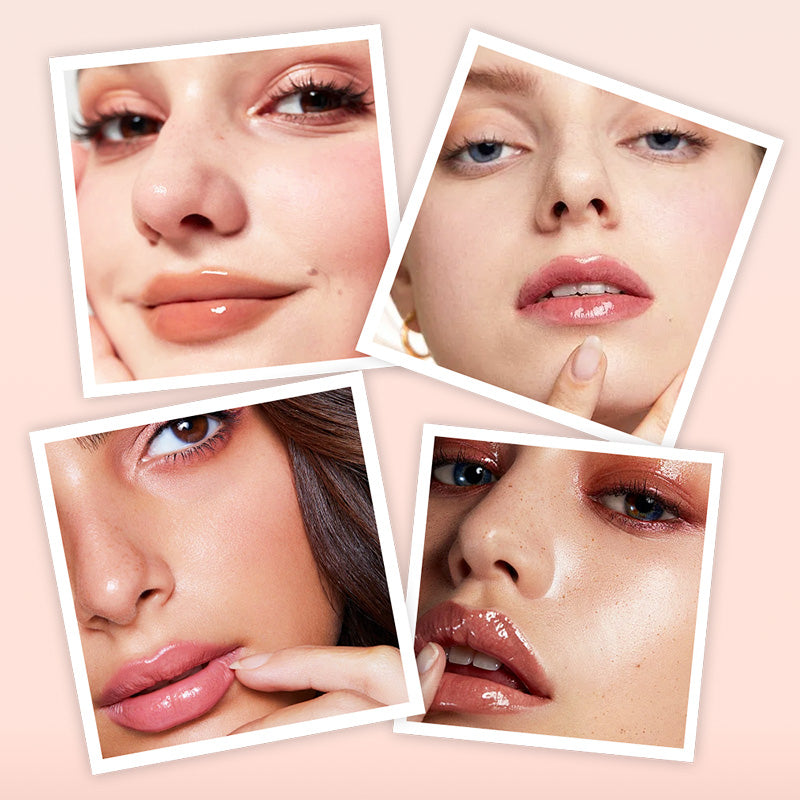 🍓🌸 Fruity and floral lip oil|Burst water moisturizing Mirror water, tender enough to pinch out water~