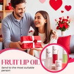 🍓🌸 Fruity and floral lip oil|Burst water moisturizing Mirror water, tender enough to pinch out water~