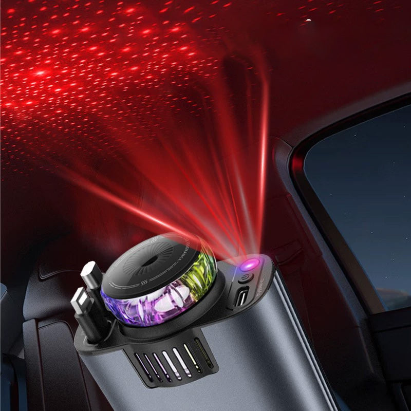 🔋⚡5-in-1 Charger Aroma Diffuser Starlight Ceiling