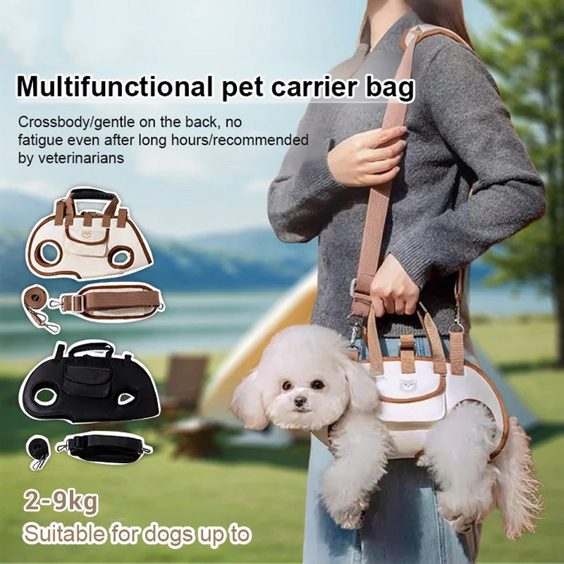 🐶🎒 2-in-1 Portable Breathable Pet Carrier – Sling + Backpack | Anywhere, Anytime!