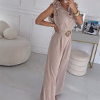 ✨Women's Floral-Embellished Sleeveless Jumpsuit