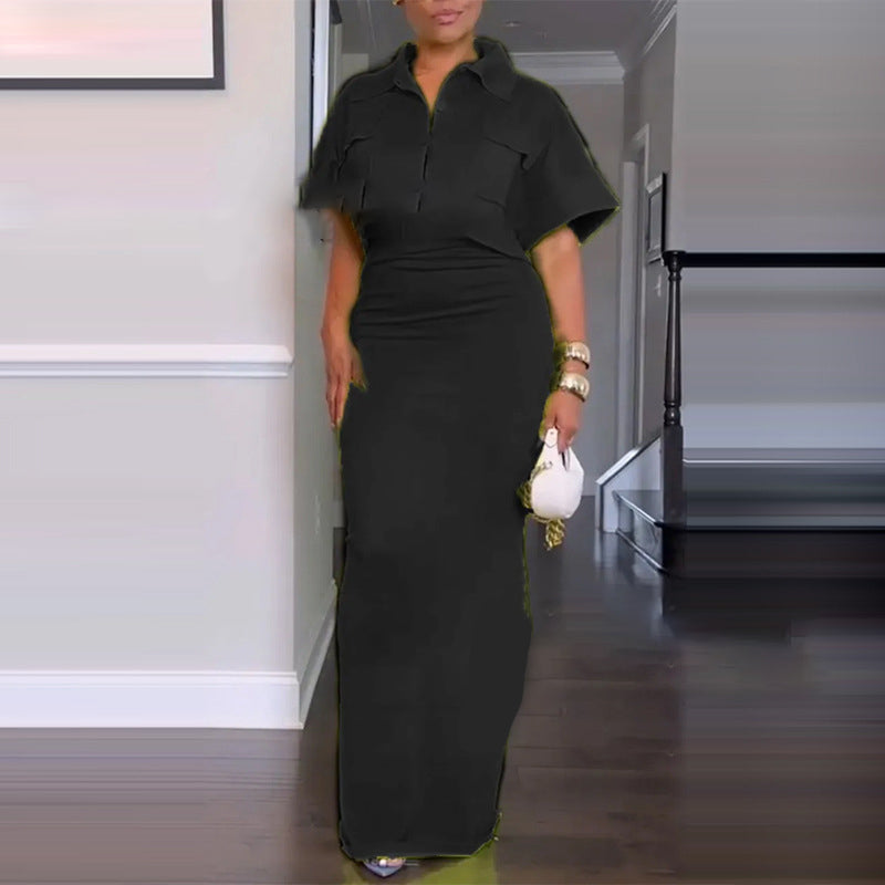 Cropped top + maxi skirt two-piece set 👗|High-waisted cut shows 30% ✨ leg length