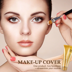 💦 Waterproof foundation cream matching beauty brush ✨ to cover blemishes and fit naturally One set is done