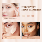 💦 Waterproof foundation cream matching beauty brush ✨ to cover blemishes and fit naturally One set is done