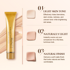 💦 Waterproof foundation cream matching beauty brush ✨ to cover blemishes and fit naturally One set is done