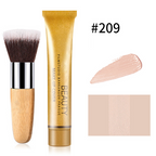 💦 Waterproof foundation cream matching beauty brush ✨ to cover blemishes and fit naturally One set is done