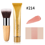 💦 Waterproof foundation cream matching beauty brush ✨ to cover blemishes and fit naturally One set is done