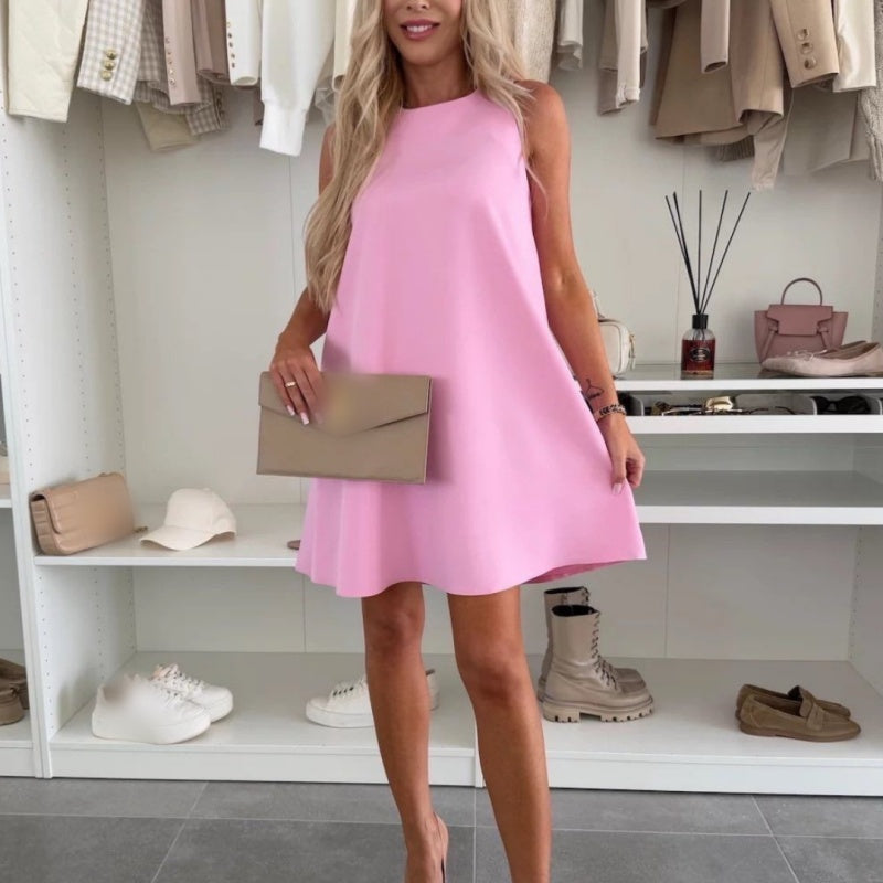 🌸Women's Casual Sleeveless A-Line Dress | Lazy and relaxed! The sleeveless A-line skirt is comfortable to hide the meat