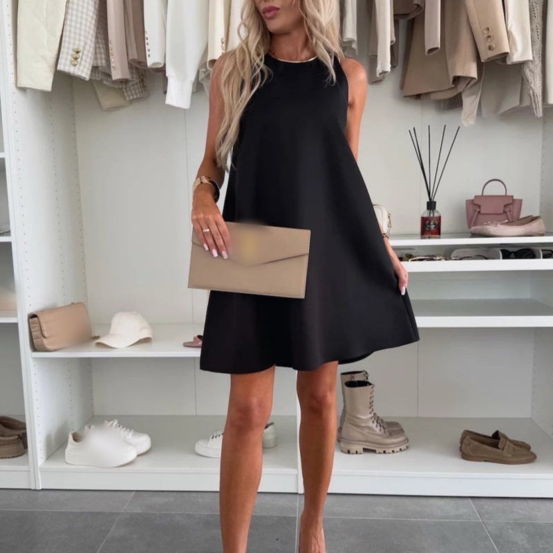 🌸Women's Casual Sleeveless A-Line Dress | Lazy and relaxed! The sleeveless A-line skirt is comfortable to hide the meat