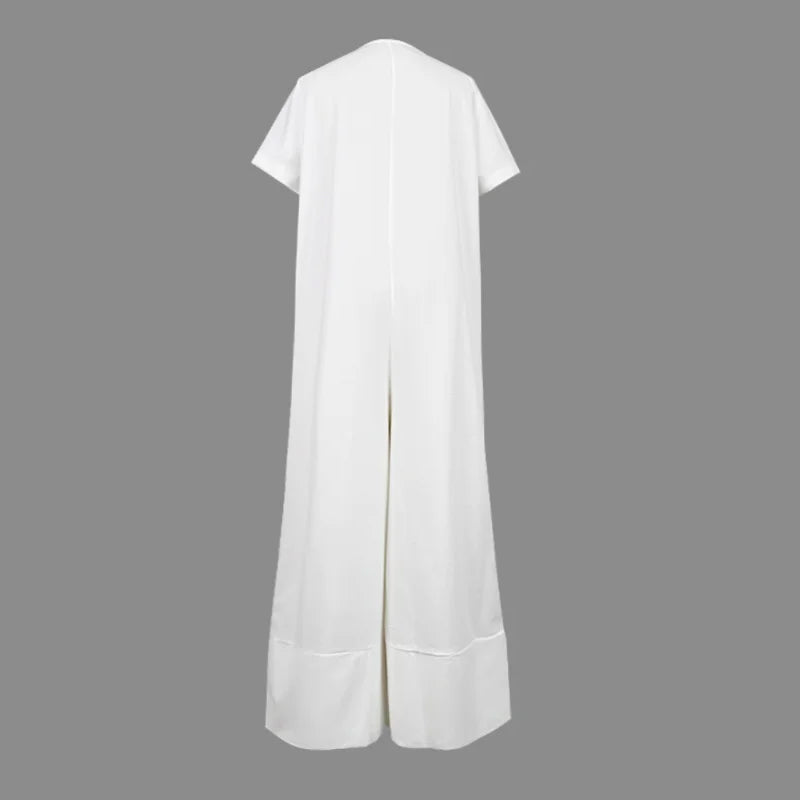 🧚 Women's V-Neck Loose Jumpsuit – Casual Comfort, All-Day Wear