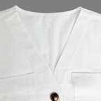 🧚 Women's V-Neck Loose Jumpsuit – Casual Comfort, All-Day Wear