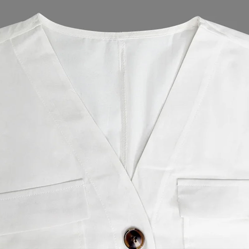 🧚 Women's V-Neck Loose Jumpsuit – Casual Comfort, All-Day Wear