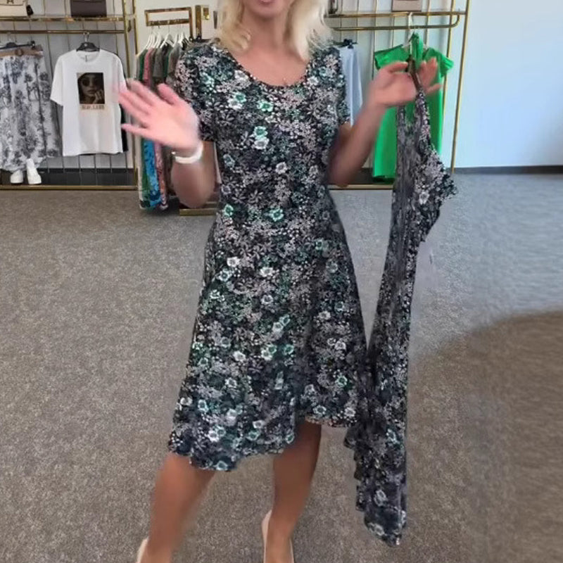 ✨ The floral skirt that was asked exploded! 2025 new U collar 65% OFF, don't buy it and cry~