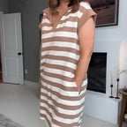 👗Women's Casual Striped Sleeveless Dress | Effortless Chic Style