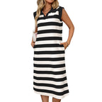 👗Women's Casual Striped Sleeveless Dress | Effortless Chic Style