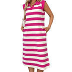 👗Women's Casual Striped Sleeveless Dress | Effortless Chic Style
