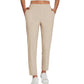 ⏰Nur noch heute 50% Rabatt!🔥Damen High-Waist Stretch-Hose mit sicheren Reißverschluss-Taschen, figurschmeichelnder Cropped-Schnitt für Büro, Sport & Alltag ✨