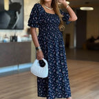 🌸 Summer Square Neck Floral Bustier Dress – Picnics to Parties