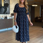 🌸 Summer Square Neck Floral Bustier Dress – Picnics to Parties