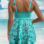 🌟Strap Top & Fitted Swim Shorts Separable Swimsuit - Beach Ready!👙🩳