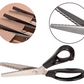 ✂️Jetzt 50 % Rabatt! DIY-Nähschere mit Wellenschliff – Zickzack-Schere, Stoffschneidewerkzeug gegen Ausfransen für Stoff, Papier und Bastelprojekte