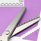 ✂️Jetzt 50 % Rabatt! DIY-Nähschere mit Wellenschliff – Zickzack-Schere, Stoffschneidewerkzeug gegen Ausfransen für Stoff, Papier und Bastelprojekte