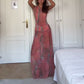 👗 Women's Sheer Mesh Sleeveless Top & Skirt Set | Romantic Sheer Layers ✨