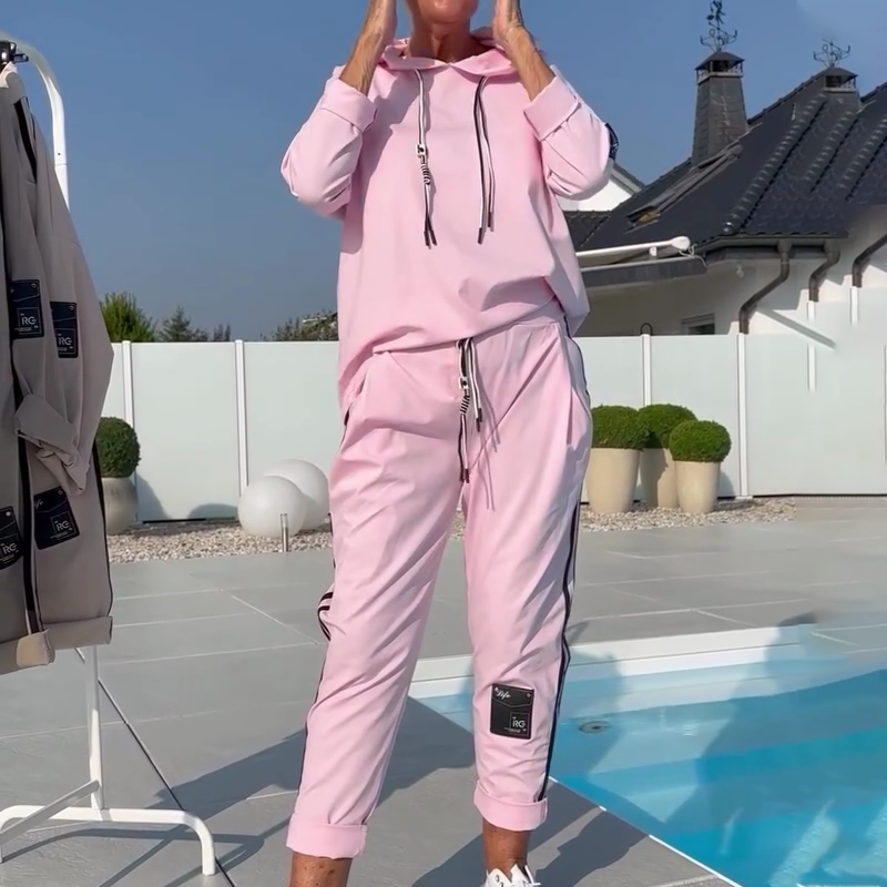 🛋️ Casual two-piece set | Sweatshirt with sweatpants, the laziness is just right