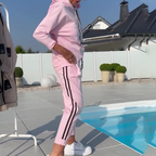 🛋️ Casual two-piece set | Sweatshirt with sweatpants, the laziness is just right