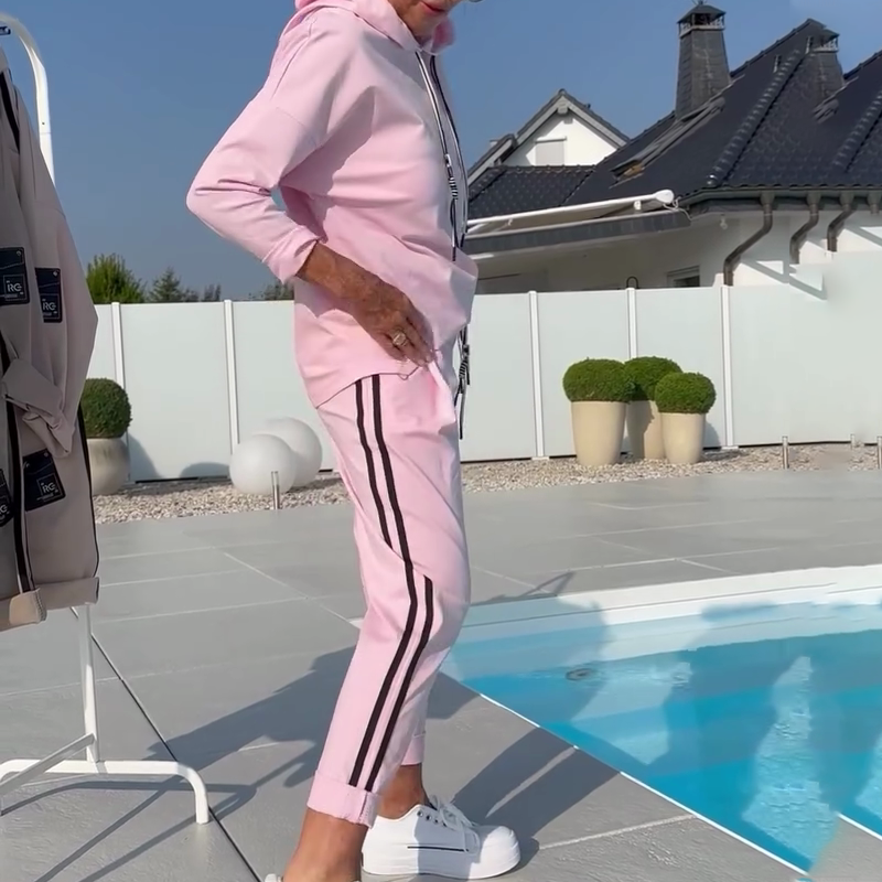 🛋️ Casual two-piece set | Sweatshirt with sweatpants, the laziness is just right