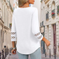 ✨ Classic Solid V-Neck Top with 3/4 Sleeves – Comfortable & Flattering for All Occasions