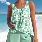 🌸 Women's Printed Tankini Swimsuit – Cute Patterns, Flattering Fit for Beach Days 🌊