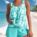 🌸 Women's Printed Tankini Swimsuit – Cute Patterns, Flattering Fit for Beach Days 🌊