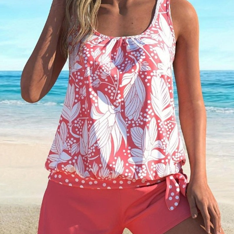 🌸 Women's Printed Tankini Swimsuit – Cute Patterns, Flattering Fit for Beach Days 🌊