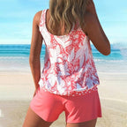 🌸 Women's Printed Tankini Swimsuit – Cute Patterns, Flattering Fit for Beach Days 🌊